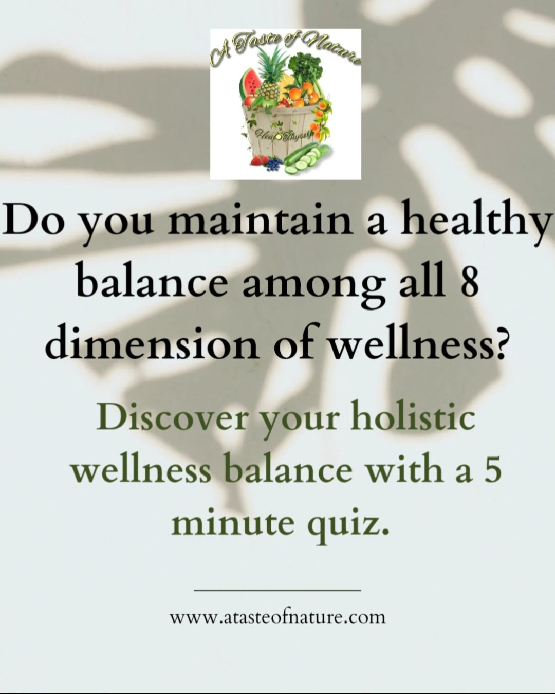 Quiz: Discover your HOLISTIC WELLNESS balance