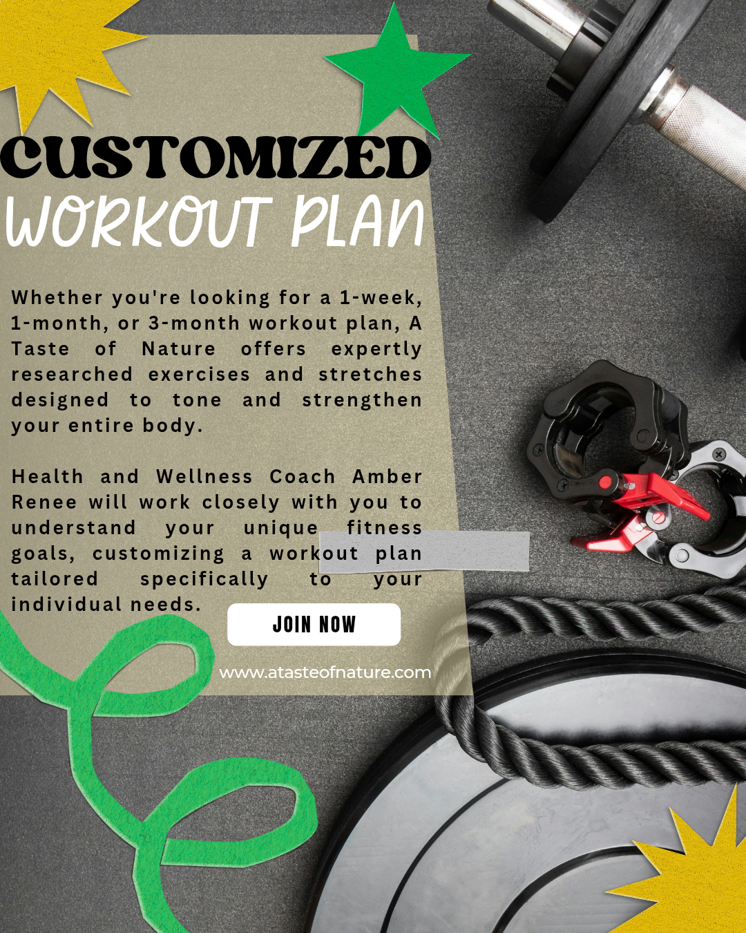 Customized Workout Plans – ATasteofNature