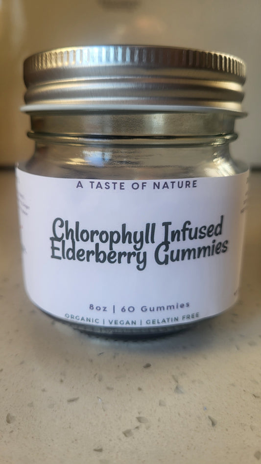 Chlorophyll Infused Elderberry Gummies