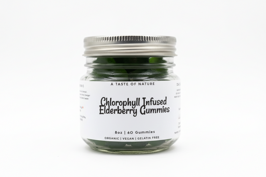 Chlorophyll Infused Elderberry Gummies